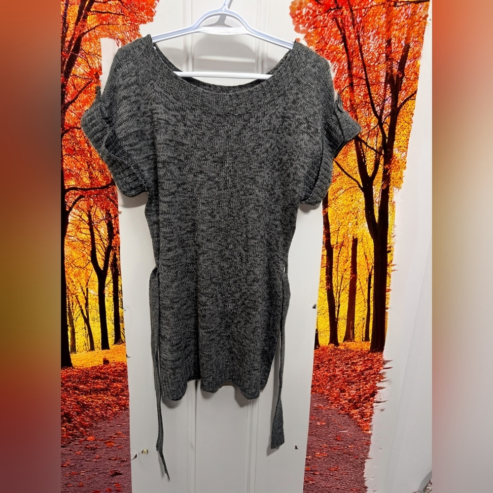 Women's Gray Crew Neck Sweater